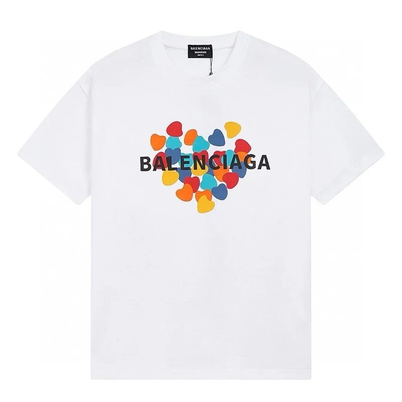Balenciaga T-Shirts Short-Sleeve Logo Graphic — 8