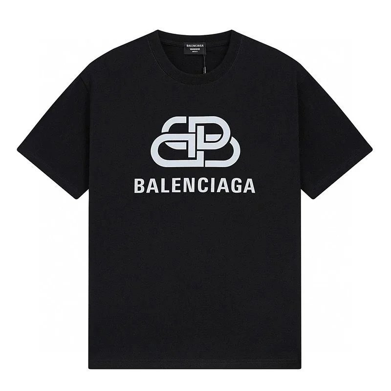 Balenciaga T-Shirts Short-Sleeve Logo Graphic — 21