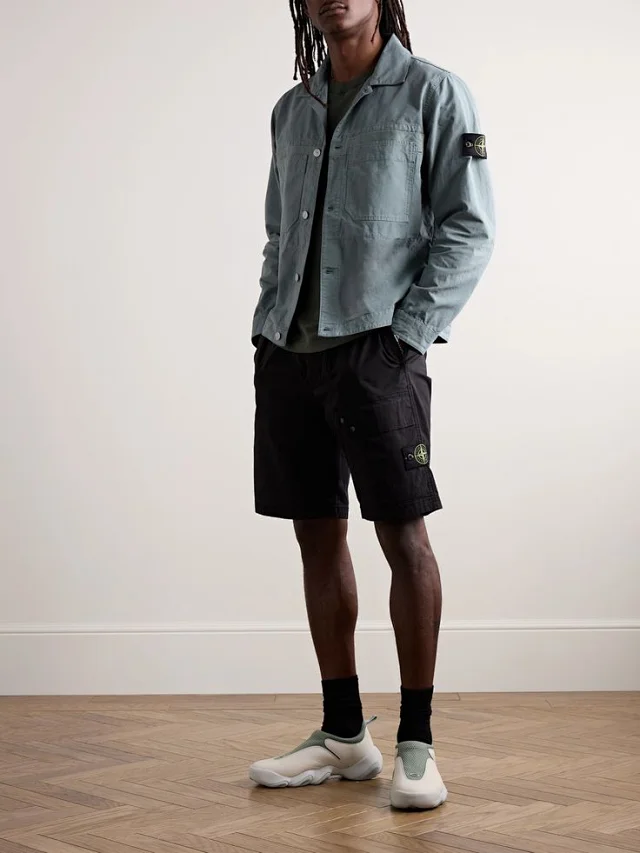 Stone Island Shorts Cargo with compass badge product detail image 8
