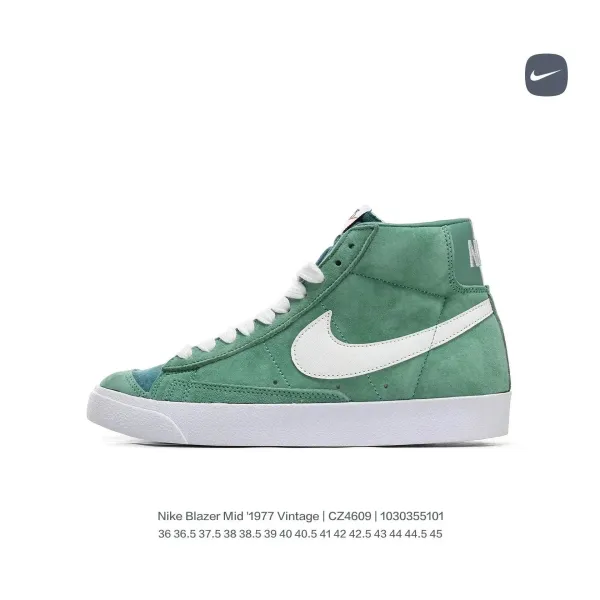Nike Blazer Mid '1977 Vintage Green Suede Sneakers - 1