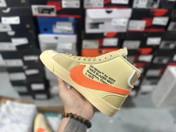 Nike Blazer Mid '1977 Vintage Pink Orange Yellow Navy Sneakers - 5
