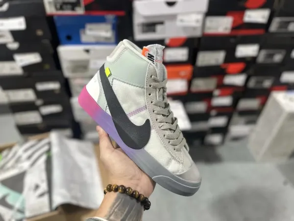 Nike Blazer Mid '1977 Vintage Pink Orange Yellow Navy Sneakers - 9