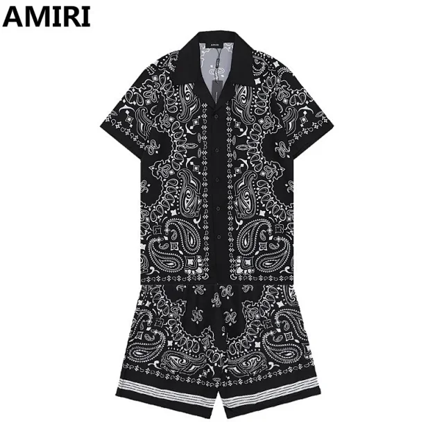 AMIRI Matching Sets Short-Sleeve Printed Shirt and Drawstring Shorts Set product detail image 15