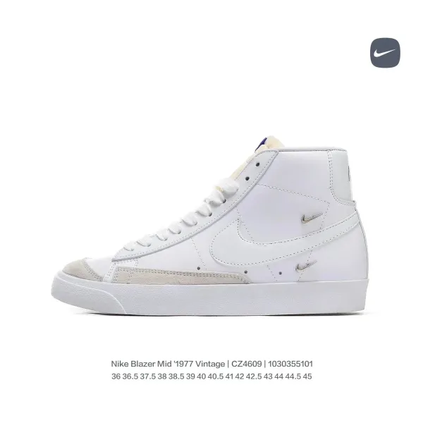 Nike Blazer Mid '1977 Vintage Pink Orange Yellow Navy Sneakers - 11