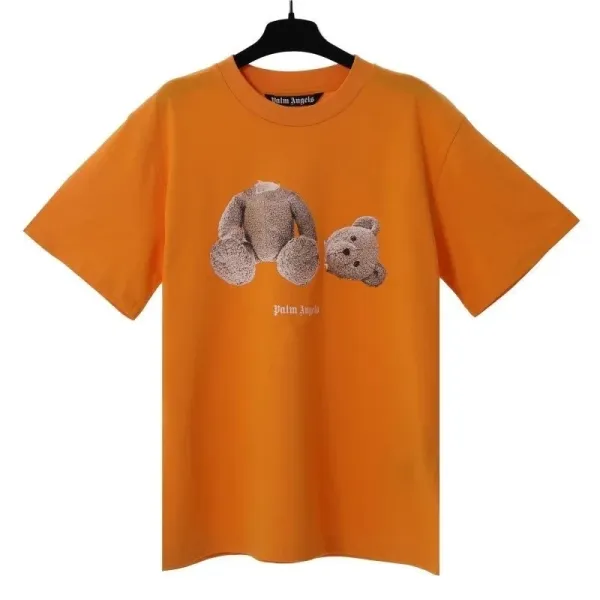Palm Angels Teddy Bear Print Orange T-Shirt - 1
