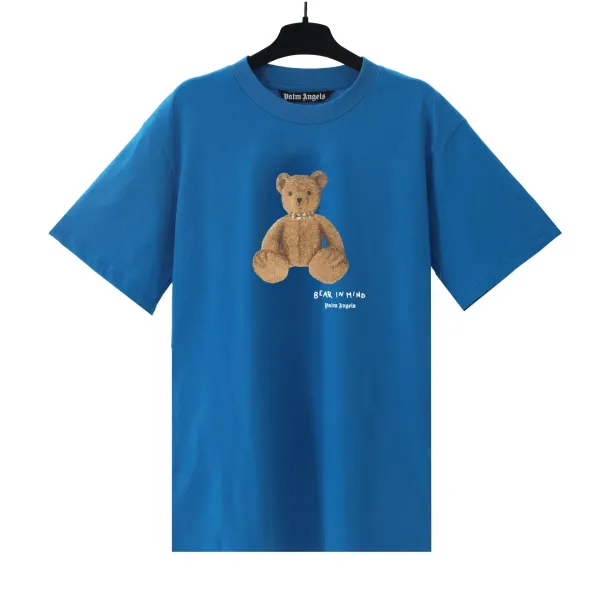 Palm Angels Bear In Mind Blue T-Shirt - 1