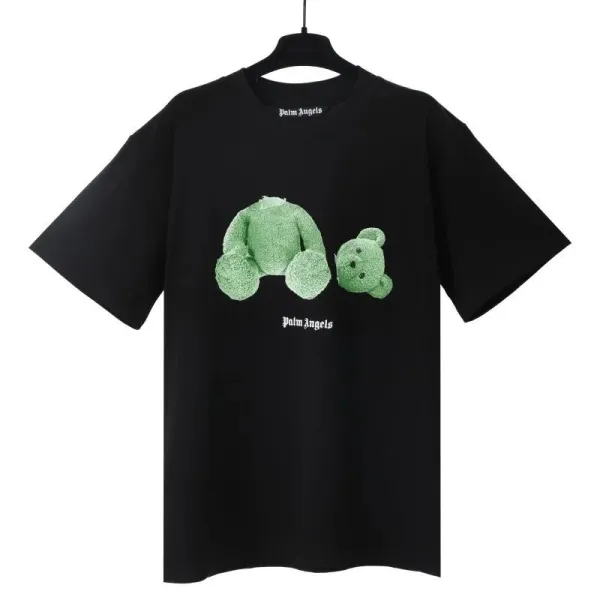 Palm Angels Teddy Bear Graphic Black T-Shirt - 1