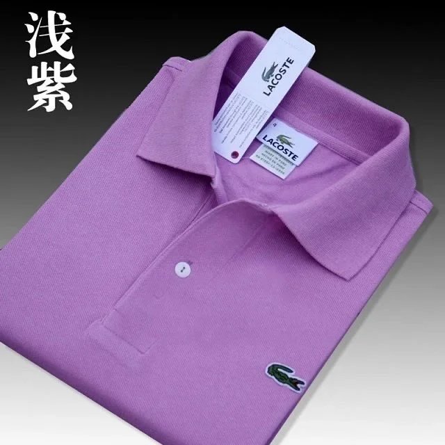 Lacoste T-Shirts Short-Sleeve Piqué Polo Shirt with Crocodile Logo — 26