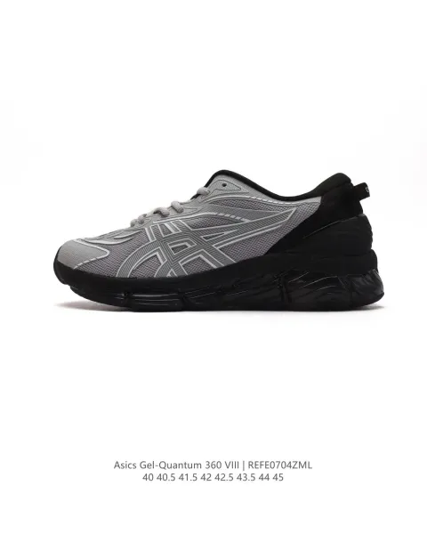 Asics Gel-Quantum 360 Black Blue Silver Running Shoes - 4
