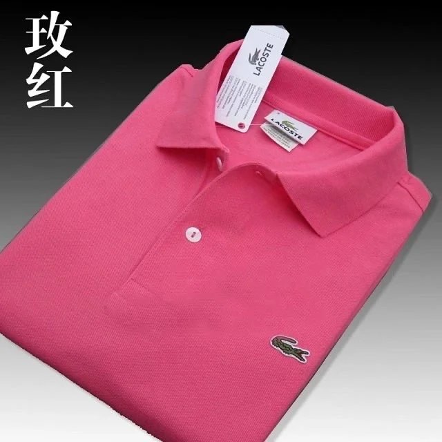 Lacoste T-Shirts Short-Sleeve Piqué Polo Shirt with Crocodile Logo — 19