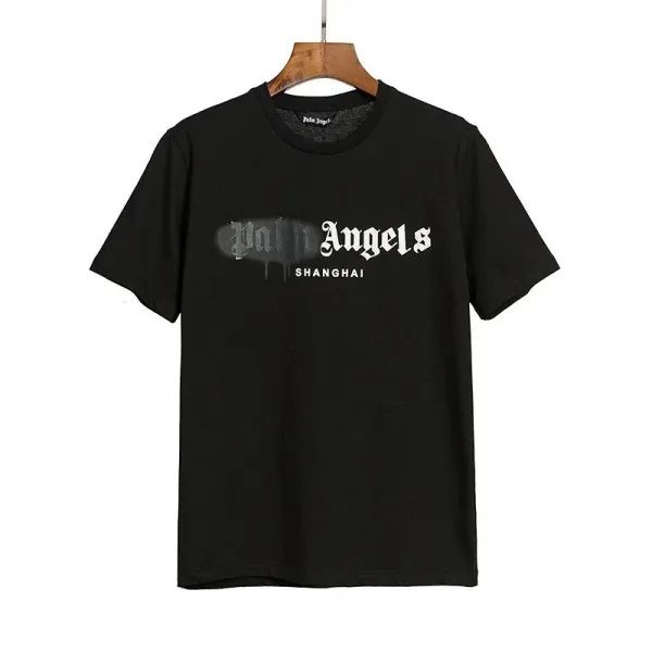 Palm Angels Angels Shanghai Black T-Shirt - 1