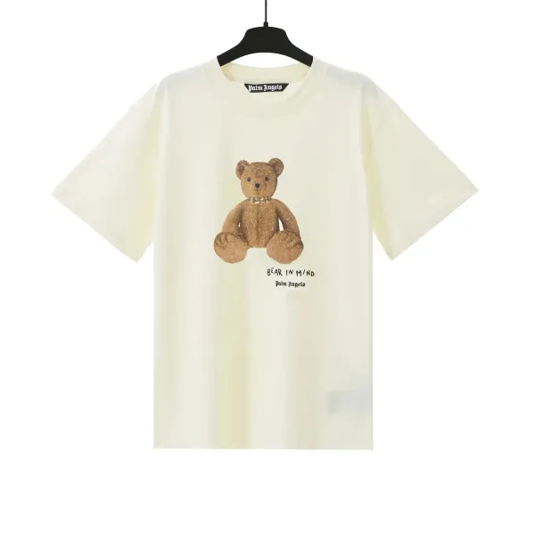 Palm Angels Bear In Mind Cream T-Shirt - 1