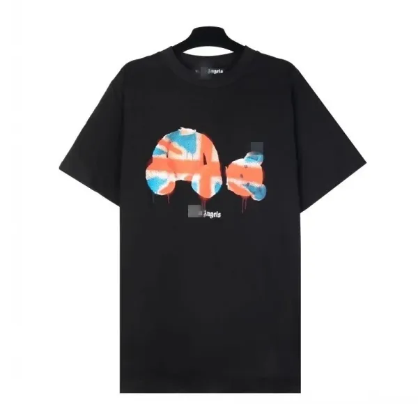 Palm Angels Union Jack Bear Print Black T-Shirt - 1
