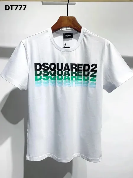 Dsquared2 Gradient Logo Print White T-Shirt - 1