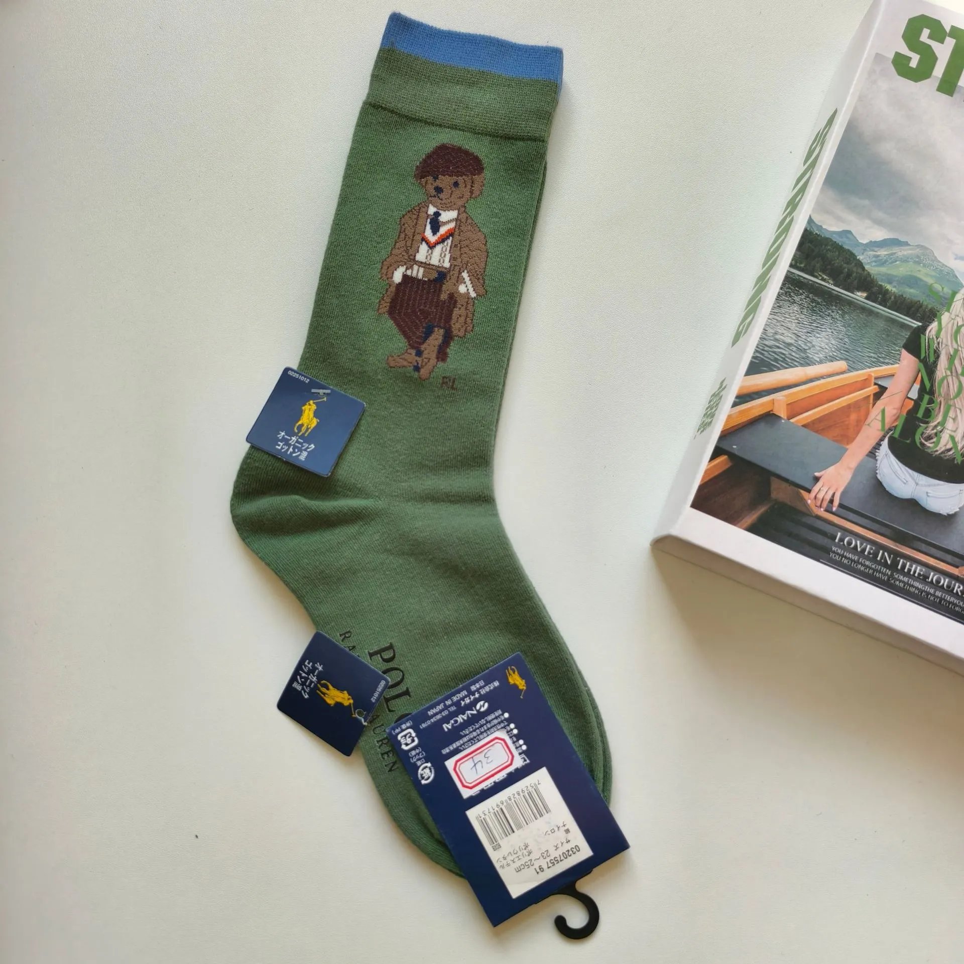 Cartoon Bear Crew Socks photo 6