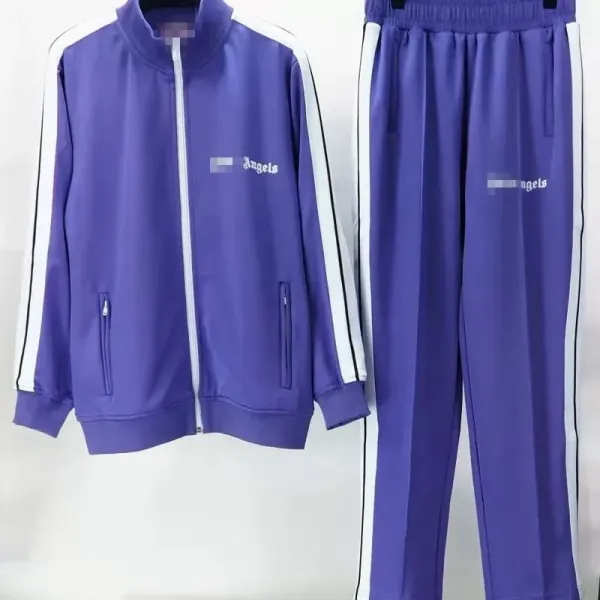 Design Track Suit Beige with White and Black Stripes Tracksuit - 15