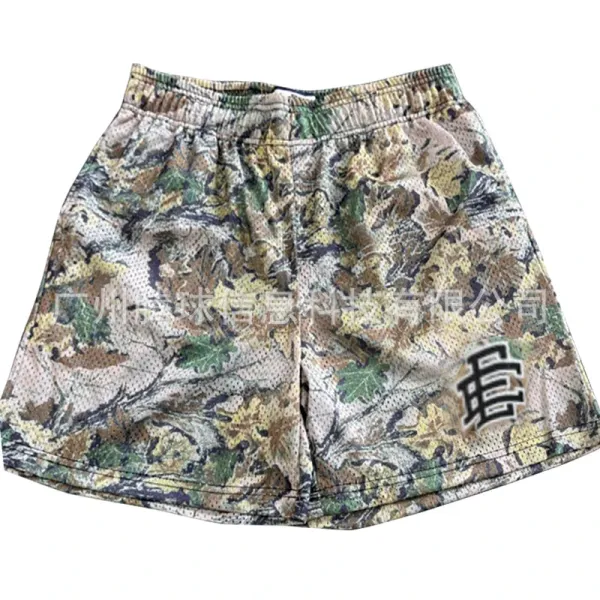 Design Camo Mesh Shorts Multicolor Shorts - 1