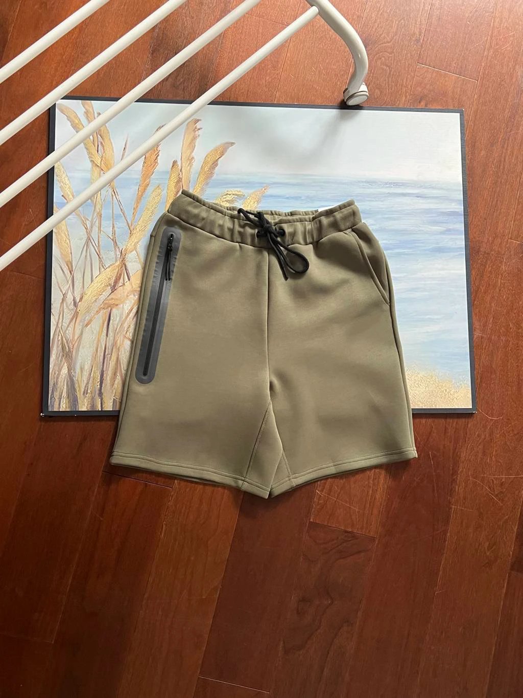 Multi-color zip shorts photo 6