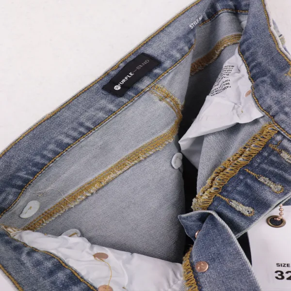 Purple Brand Paint Splatter Washed Denim Jeans - 12