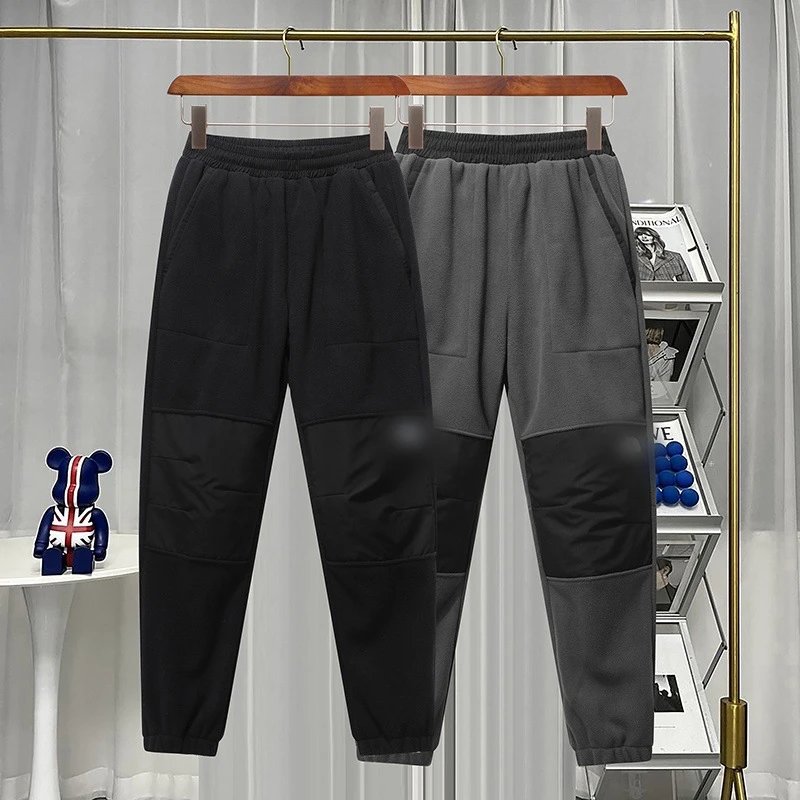 Design Premium Fleece Jogger Pants Black Sweatpants - 5