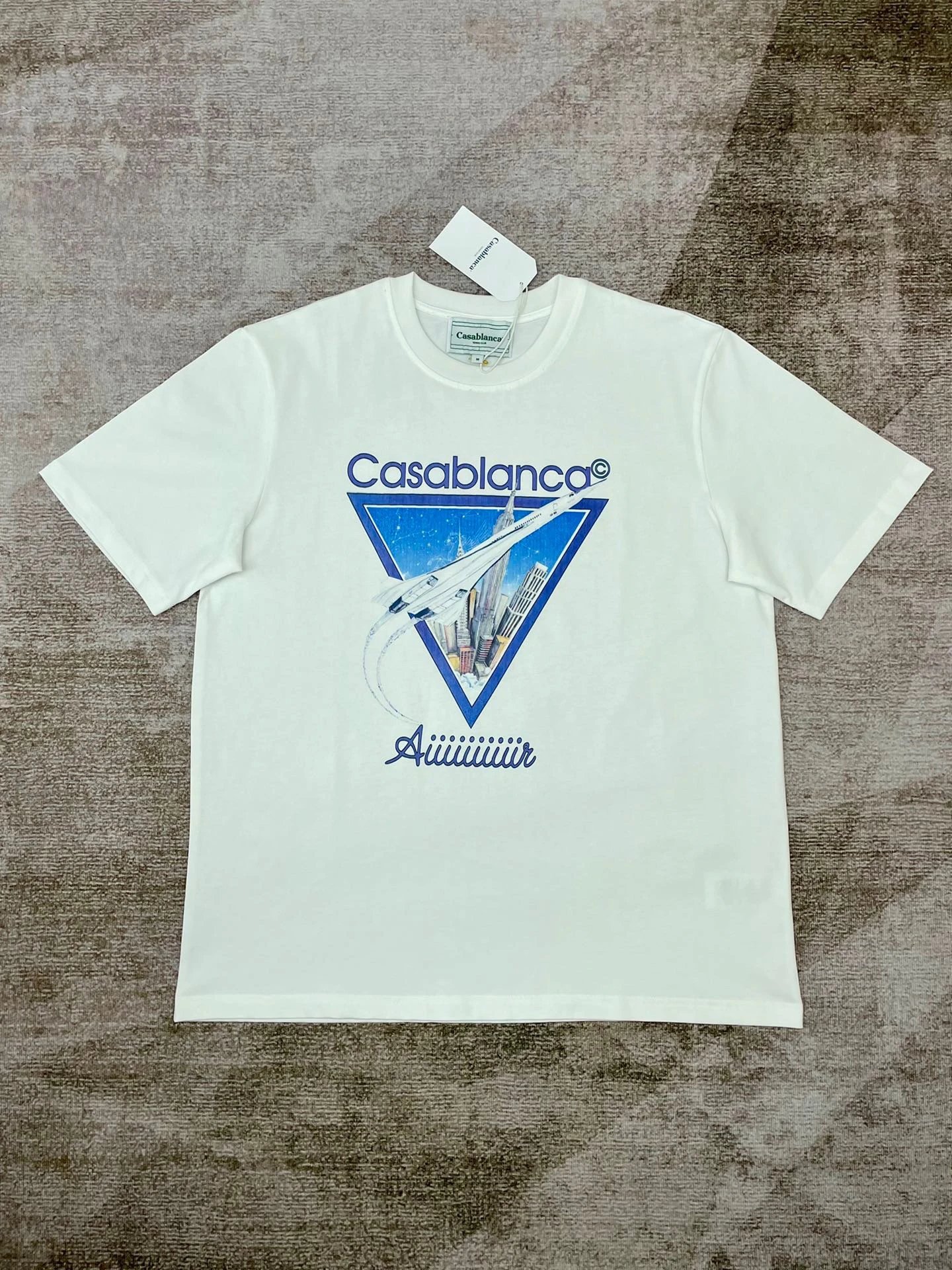Casablanca Plaza Casa Graphic T-Shirt White - 14