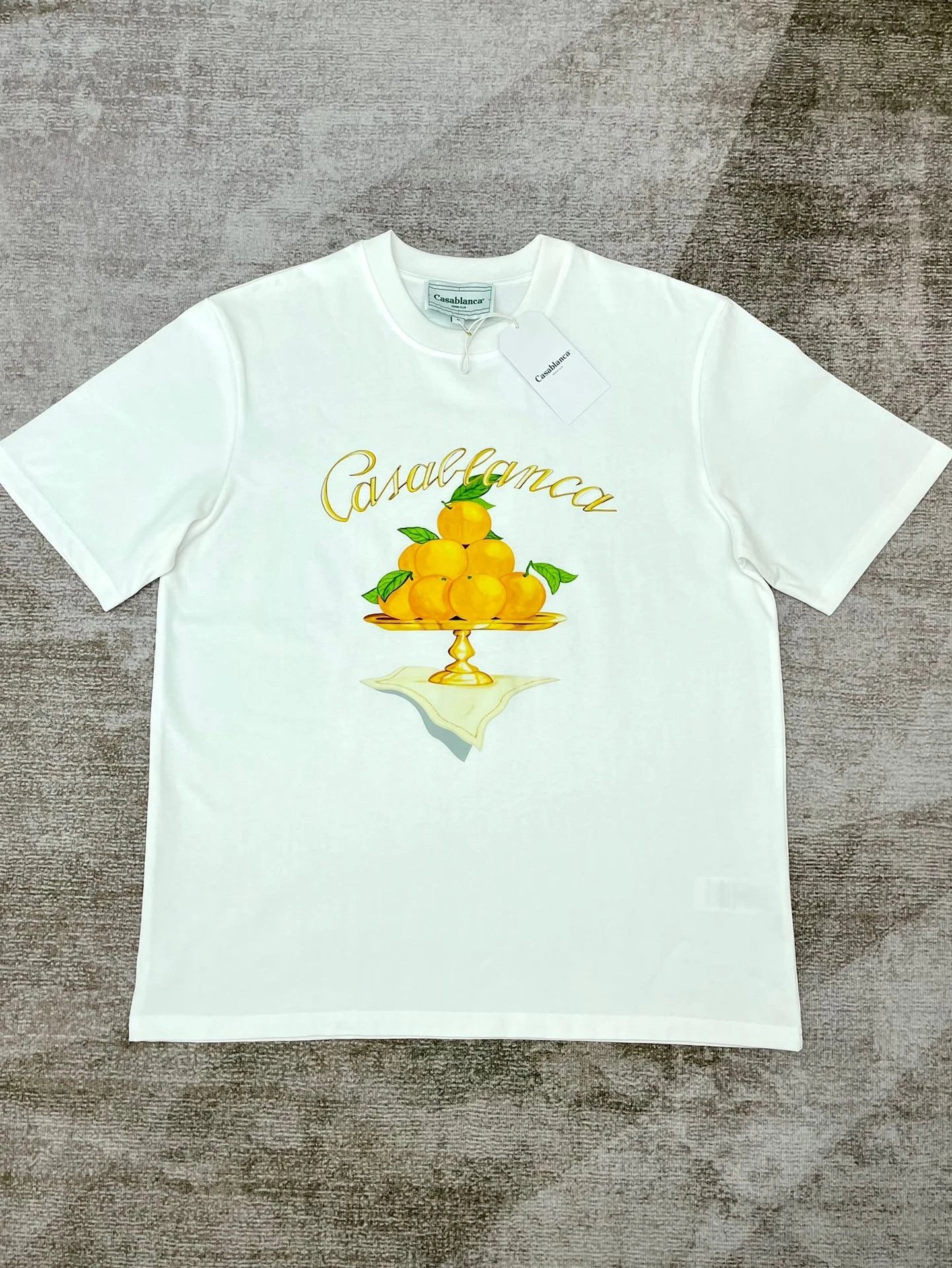 Casablanca Plaza Casa Graphic T-Shirt White - 17
