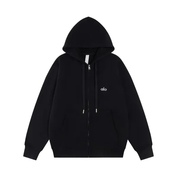 alo Essential Hoodie & Sweatpants Set in Navy, Black, Gray, Brown, Beige - 18