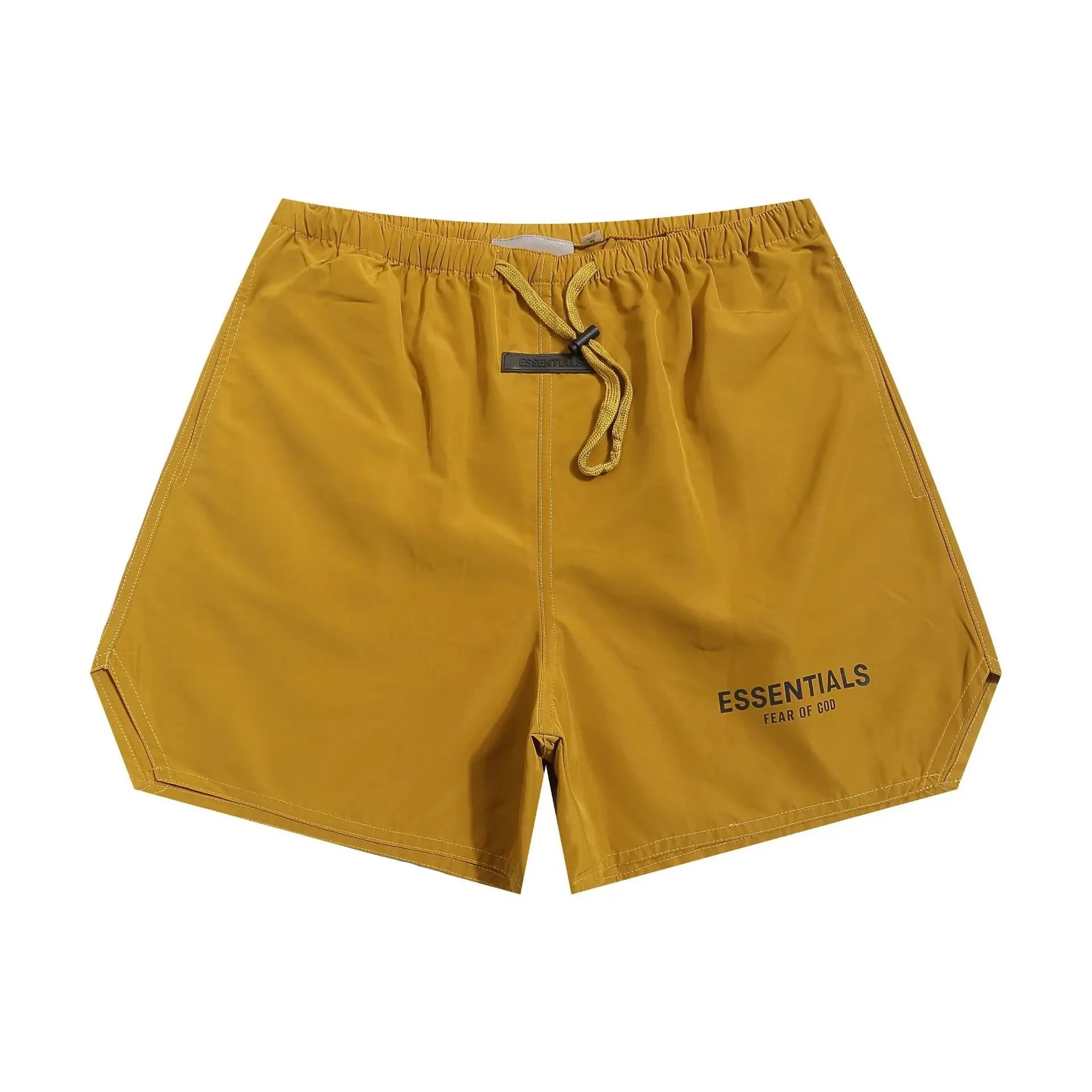 Fear of God Essentials Nylon Shorts Mustard Yellow Shorts - 4