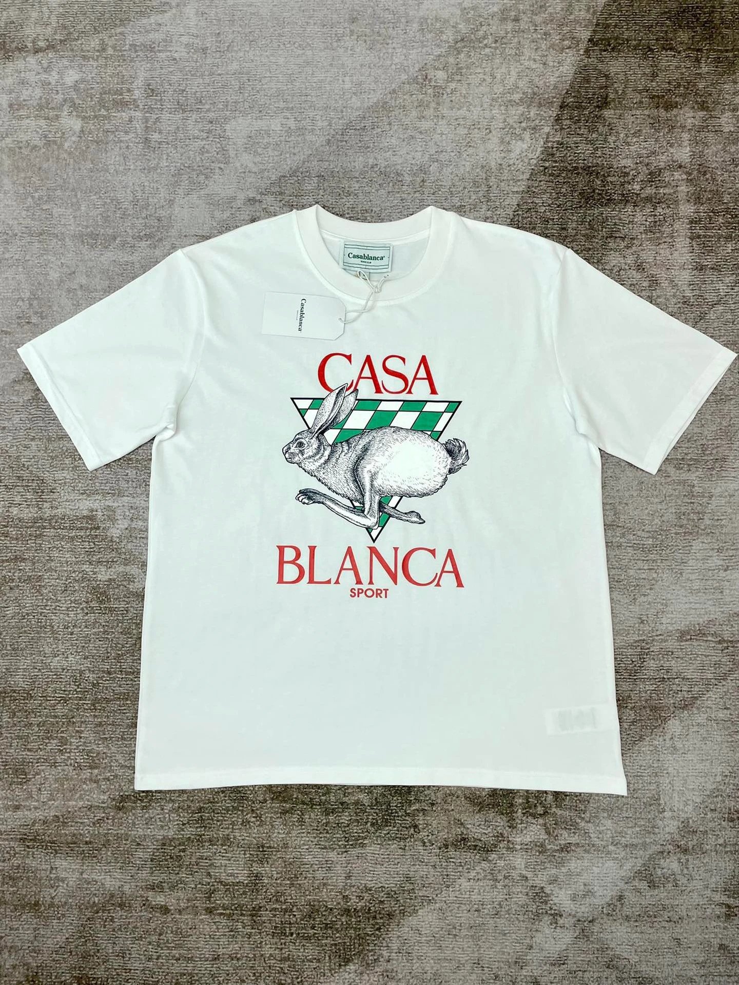 Casablanca Plaza Casa Graphic T-Shirt White - 68
