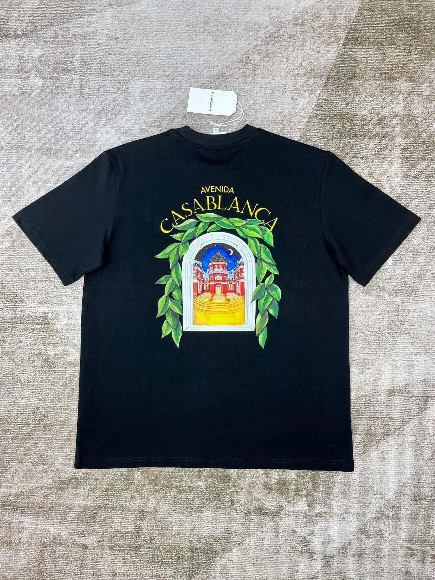 Casablanca Plaza Casa Graphic T-Shirt White - 29