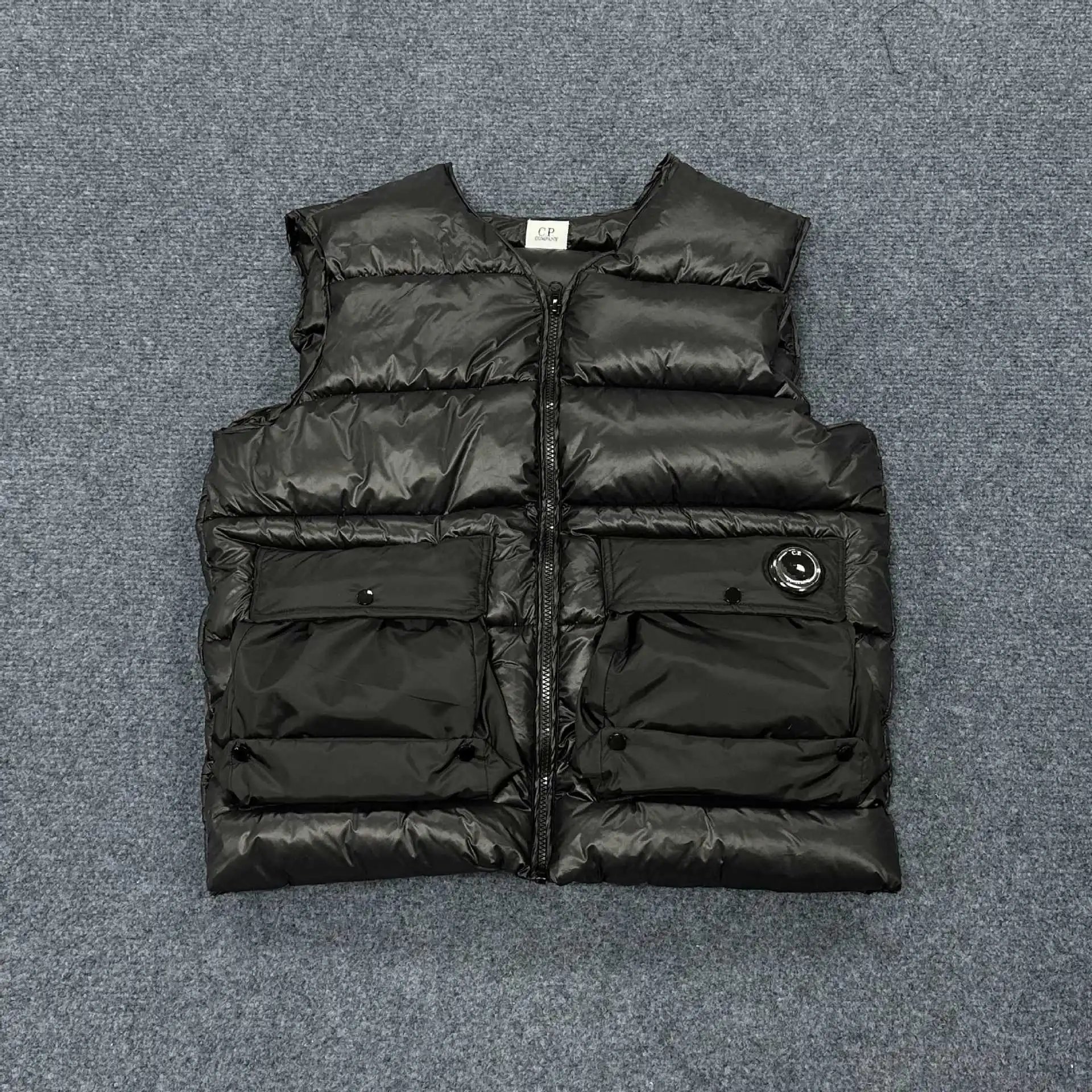 CP Company Goggle Vest Army Green Down Vest - 6