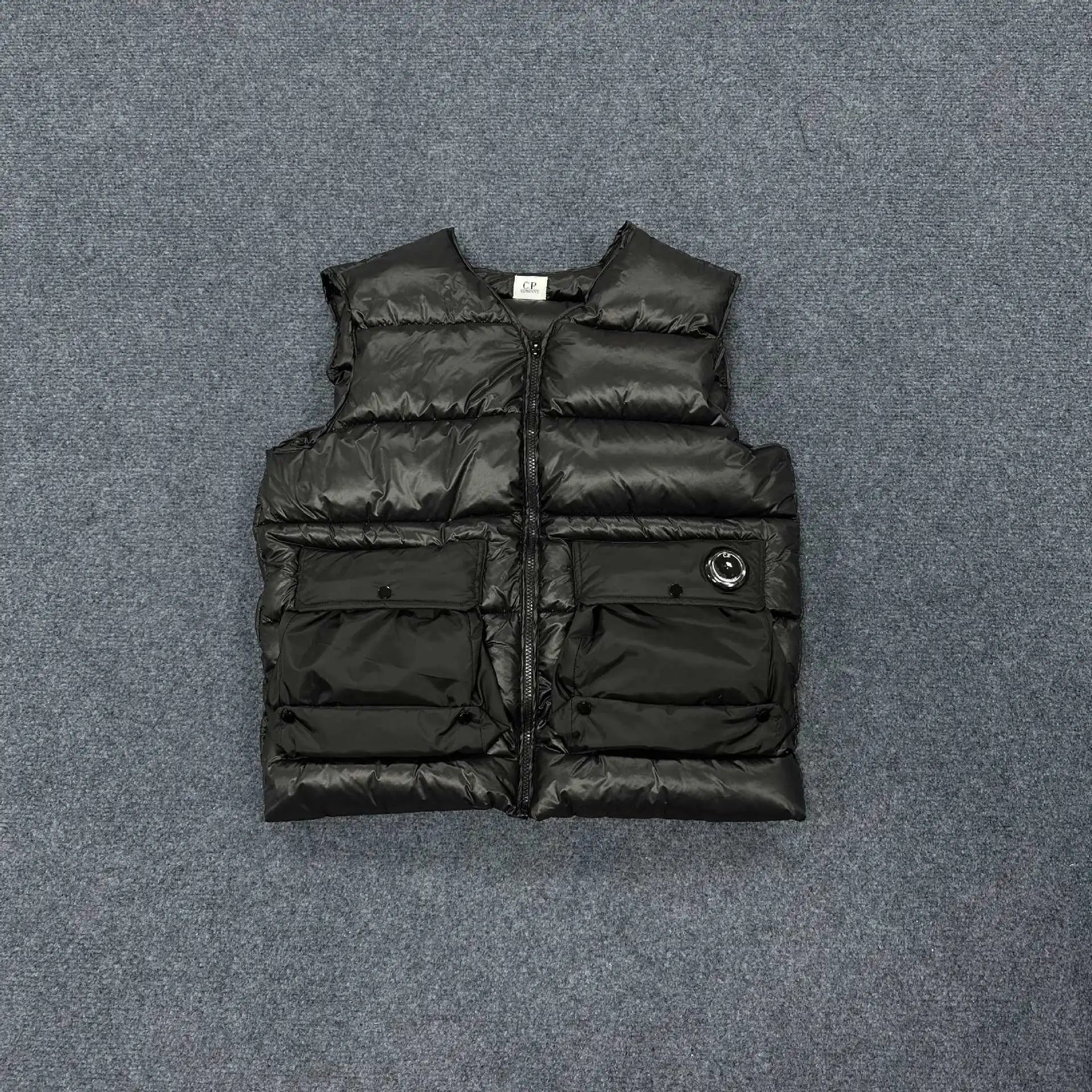 CP Company Goggle Vest Army Green Down Vest - 17