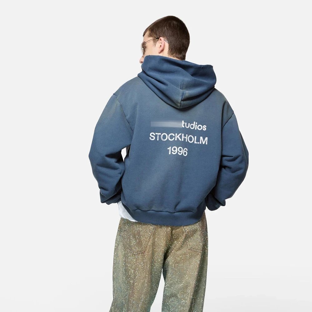 Tudios Stockholm 1996 Oversized Hoodie Navy - 25