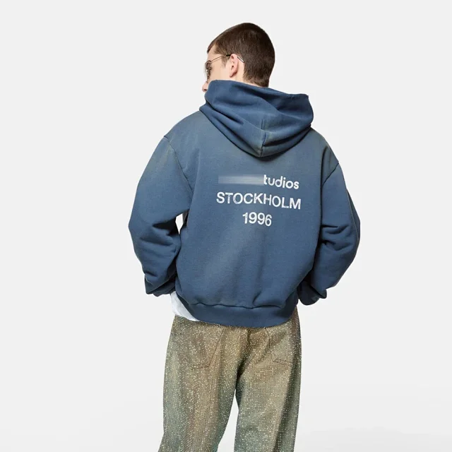 Acne Studios Hoodies & Sweatshirts Stockholm 1996 back-print hoodie product detail image 25