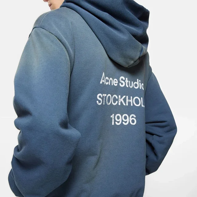 Acne Studios Hoodies & Sweatshirts Stockholm 1996 back-print hoodie product detail image 24