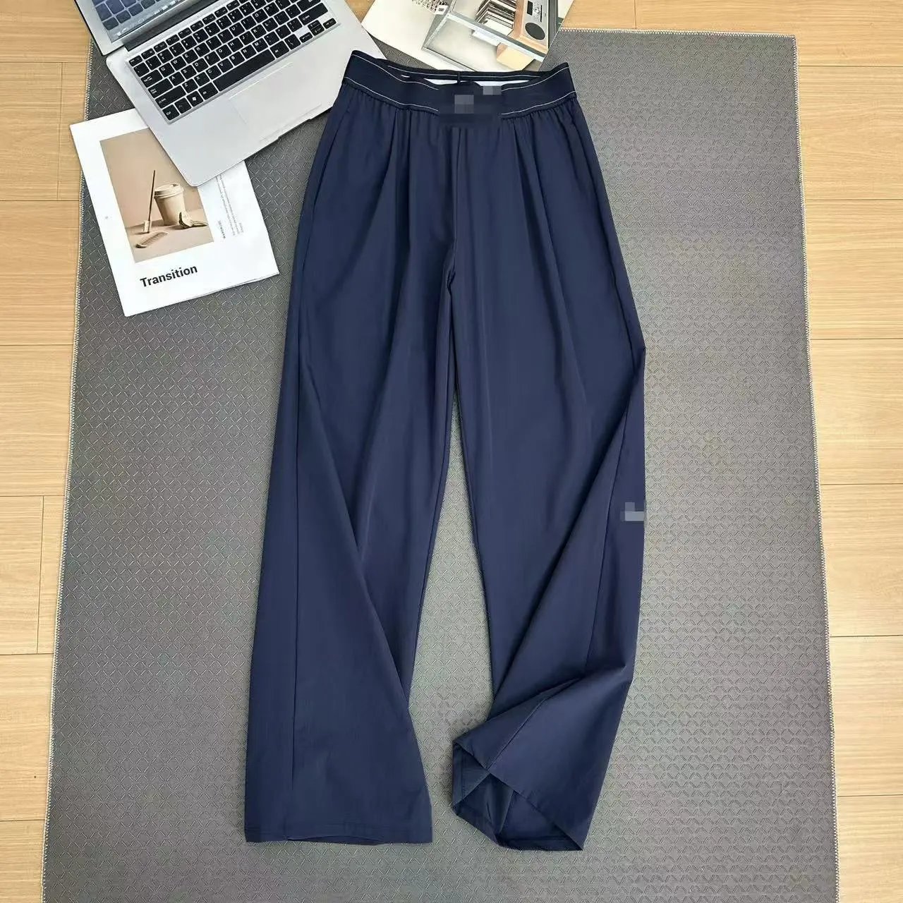 Reflective Logo High-Waist Straight Leg Joggers photo 3