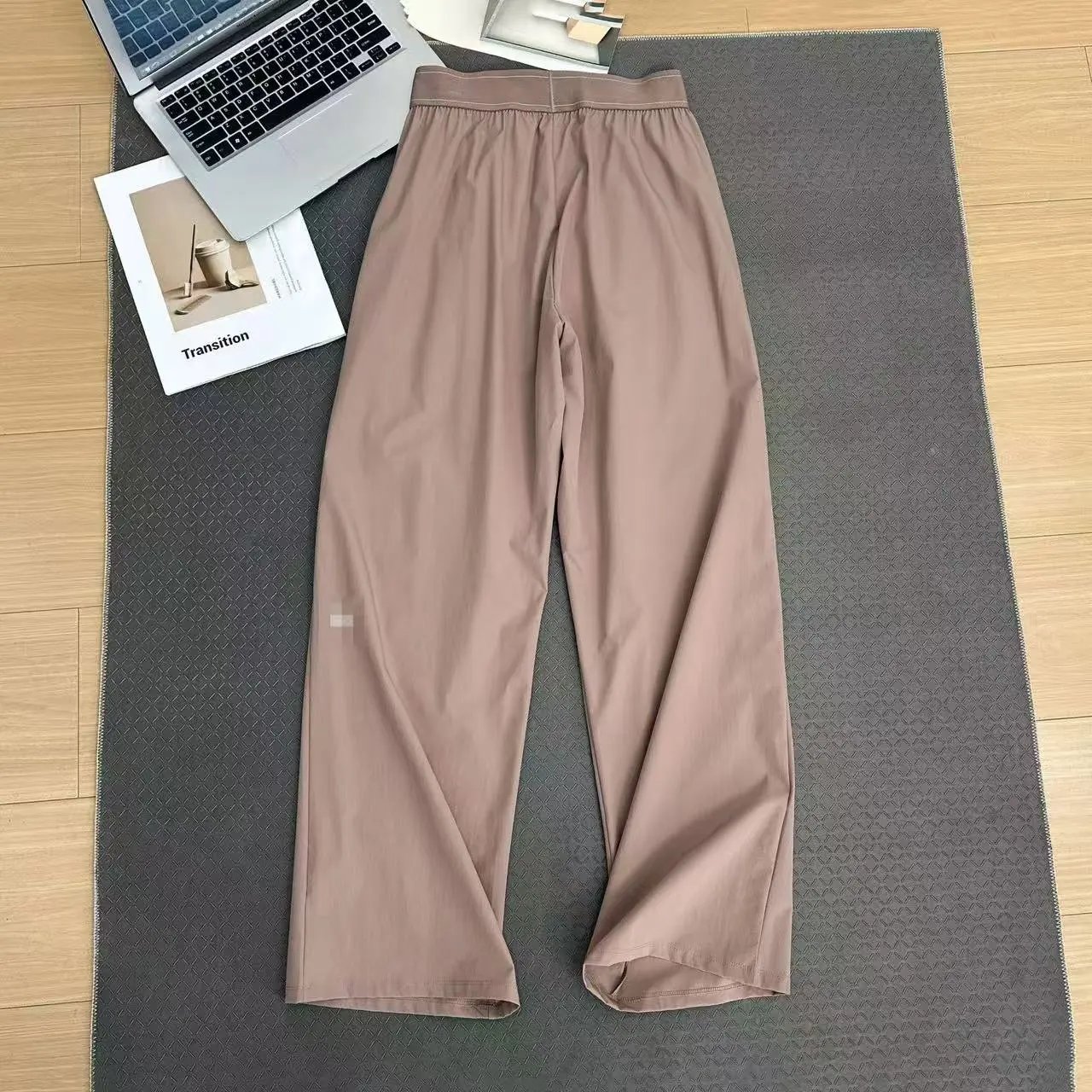 Reflective Logo High-Waist Straight Leg Joggers photo 7