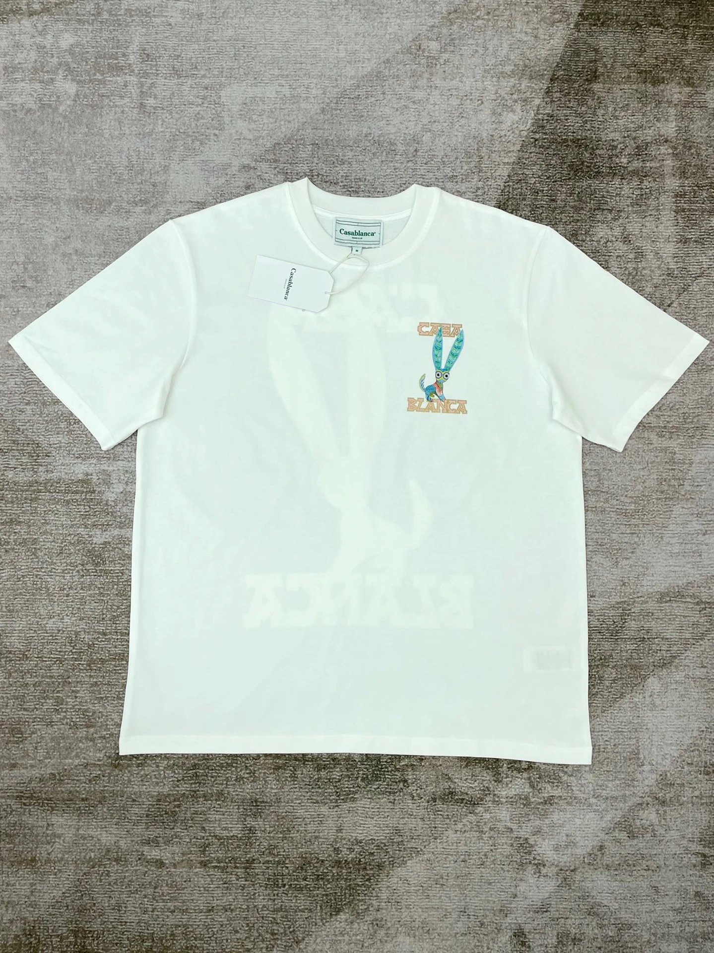 Casablanca Plaza Casa Graphic T-Shirt White - 10