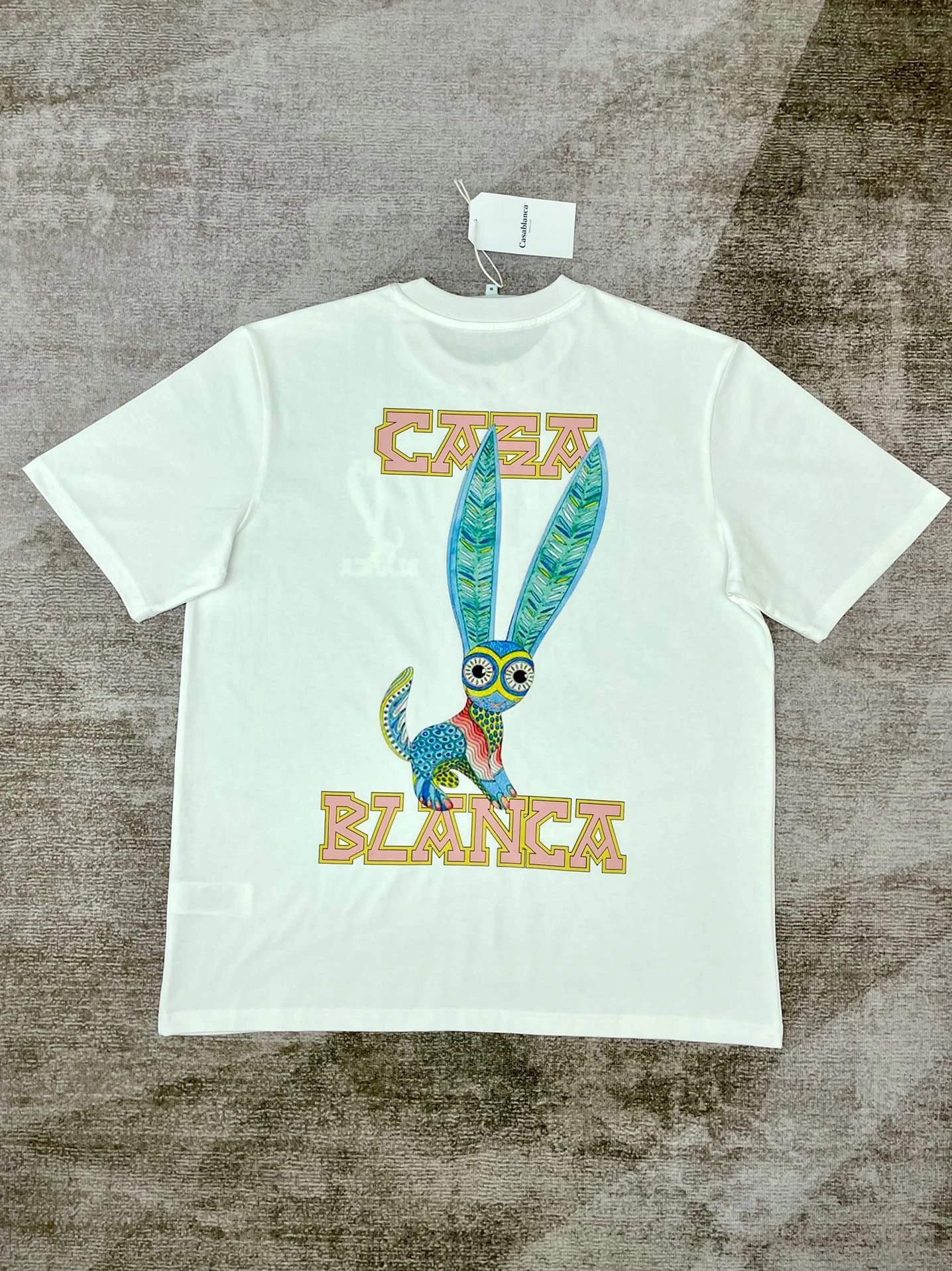 Casablanca Plaza Casa Graphic T-Shirt White - 11