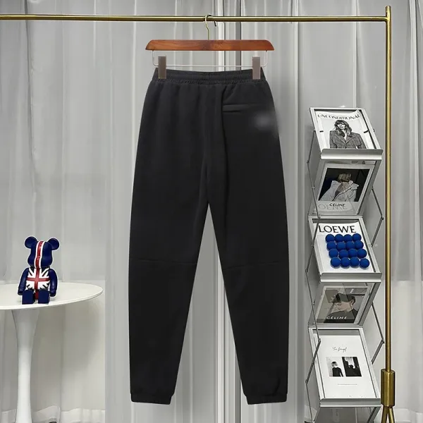 Design Premium Fleece Jogger Pants Black Sweatpants - 1