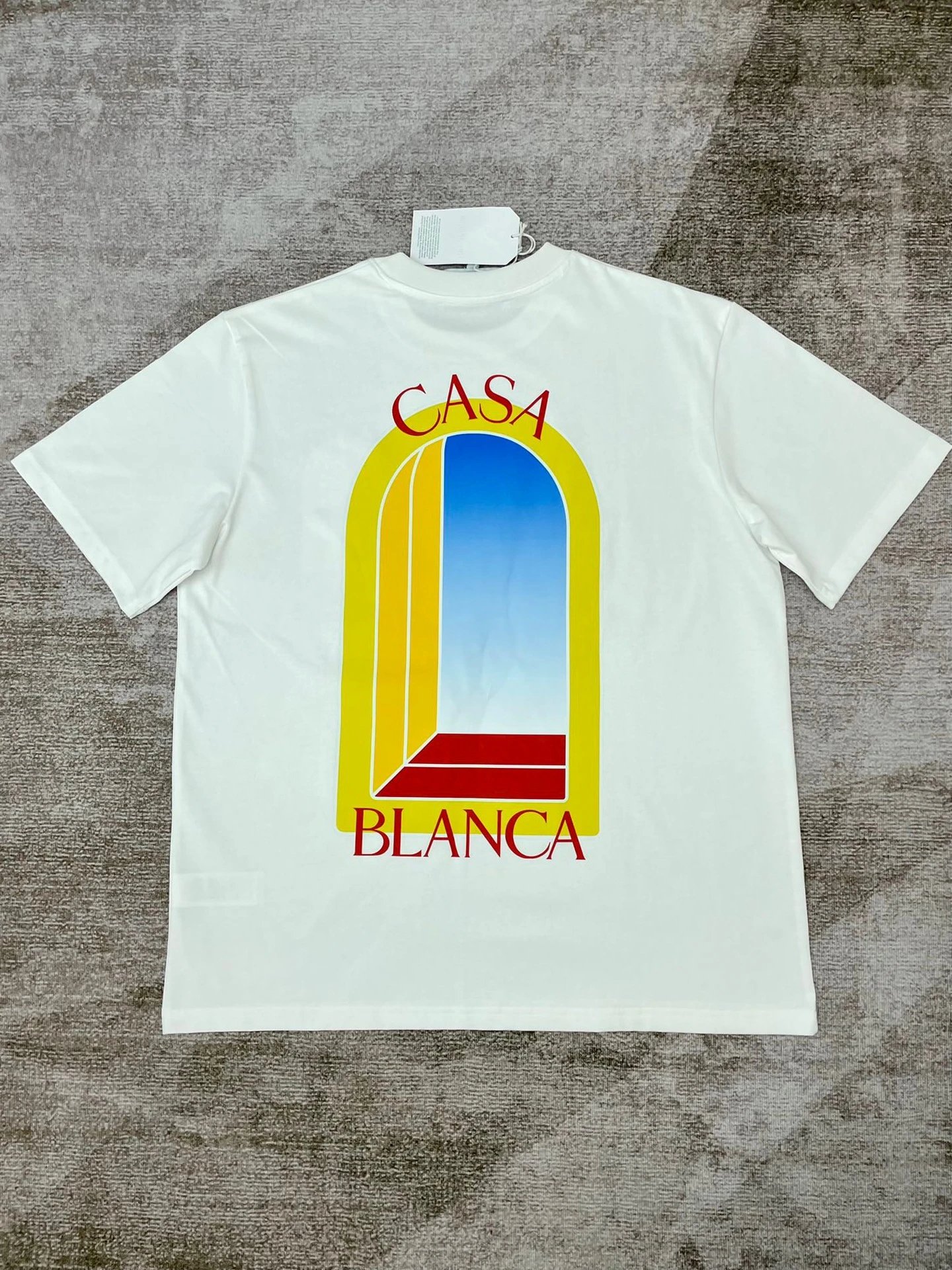 Casablanca Plaza Casa Graphic T-Shirt White - 35