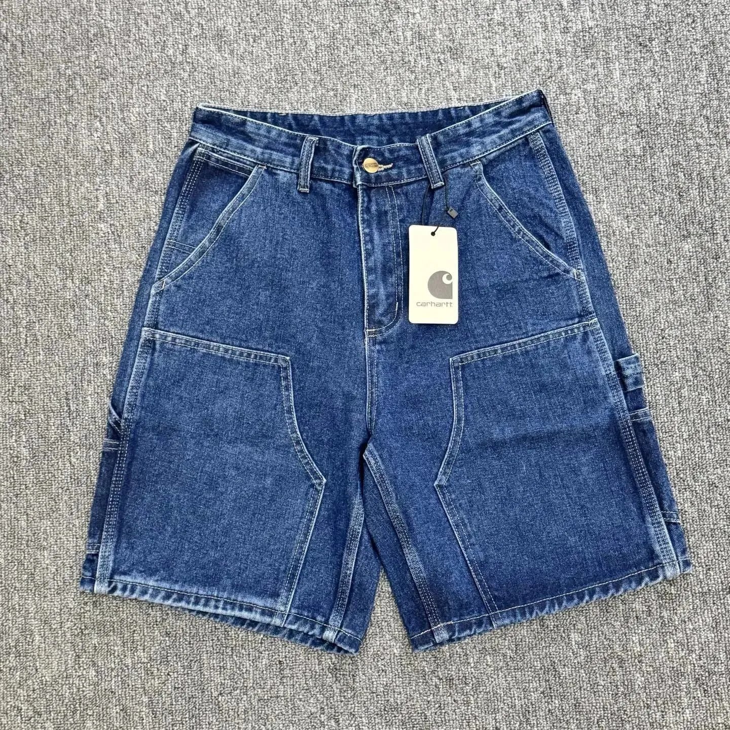 Washed Denim Work Shorts photo 7