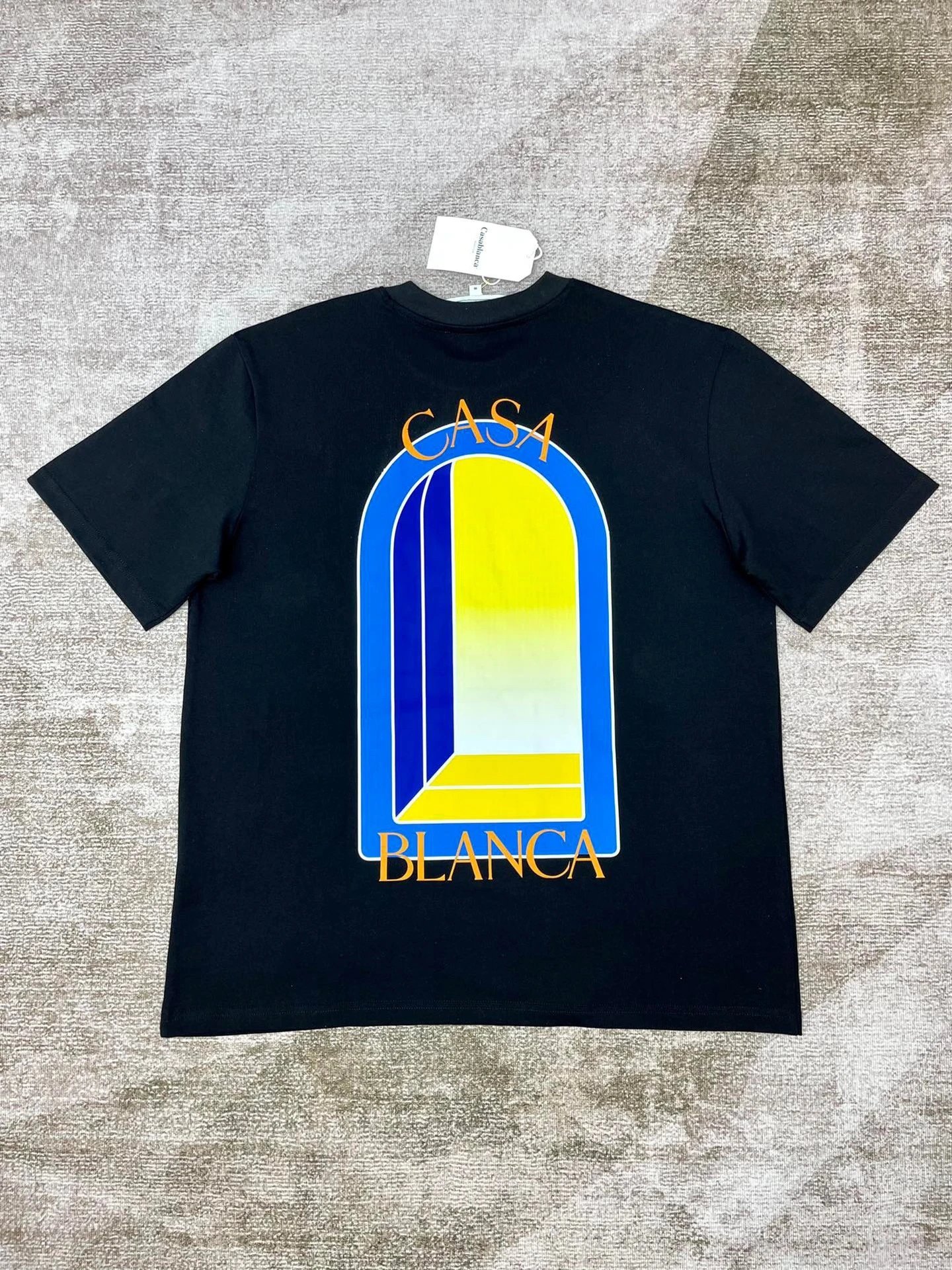 Casablanca Plaza Casa Graphic T-Shirt White - 39