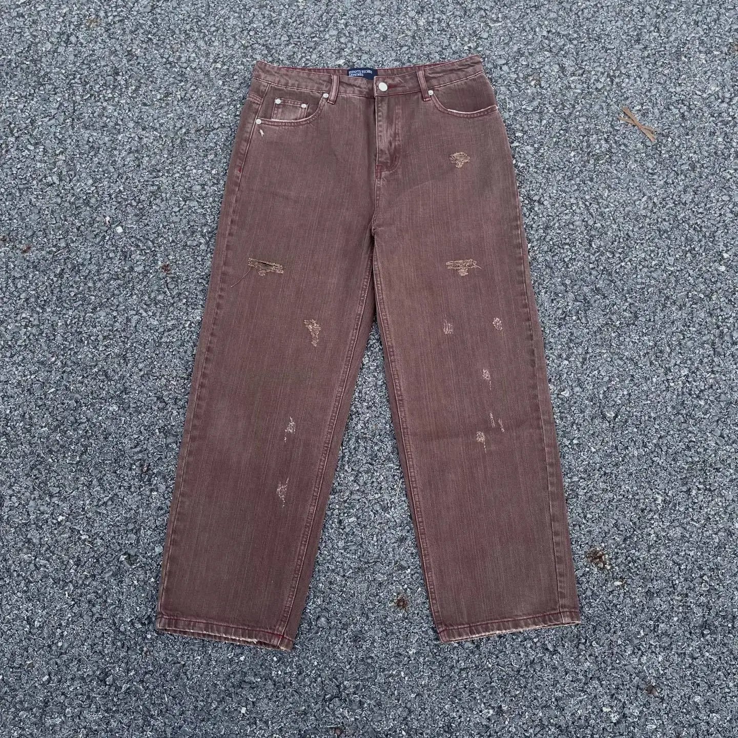 Embroidered Distressed Jeans photo 3