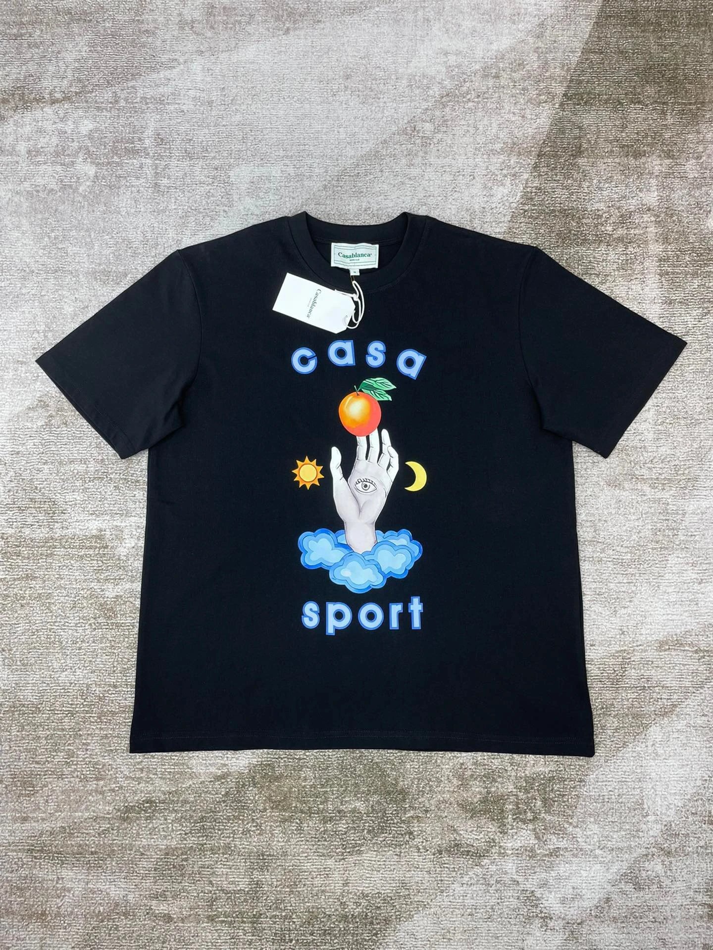 Casablanca Plaza Casa Graphic T-Shirt White - 32