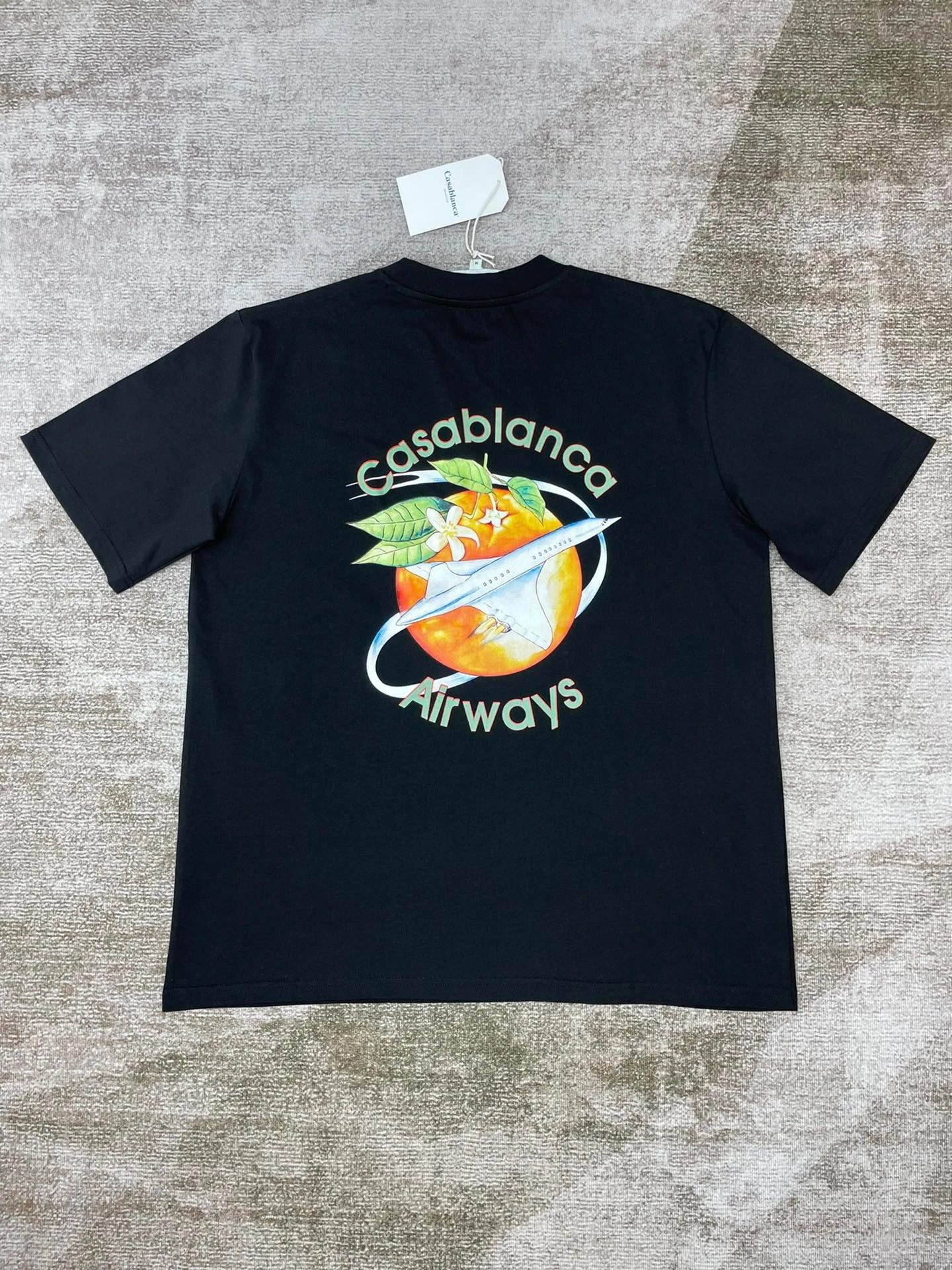 Casablanca Plaza Casa Graphic T-Shirt White - 43