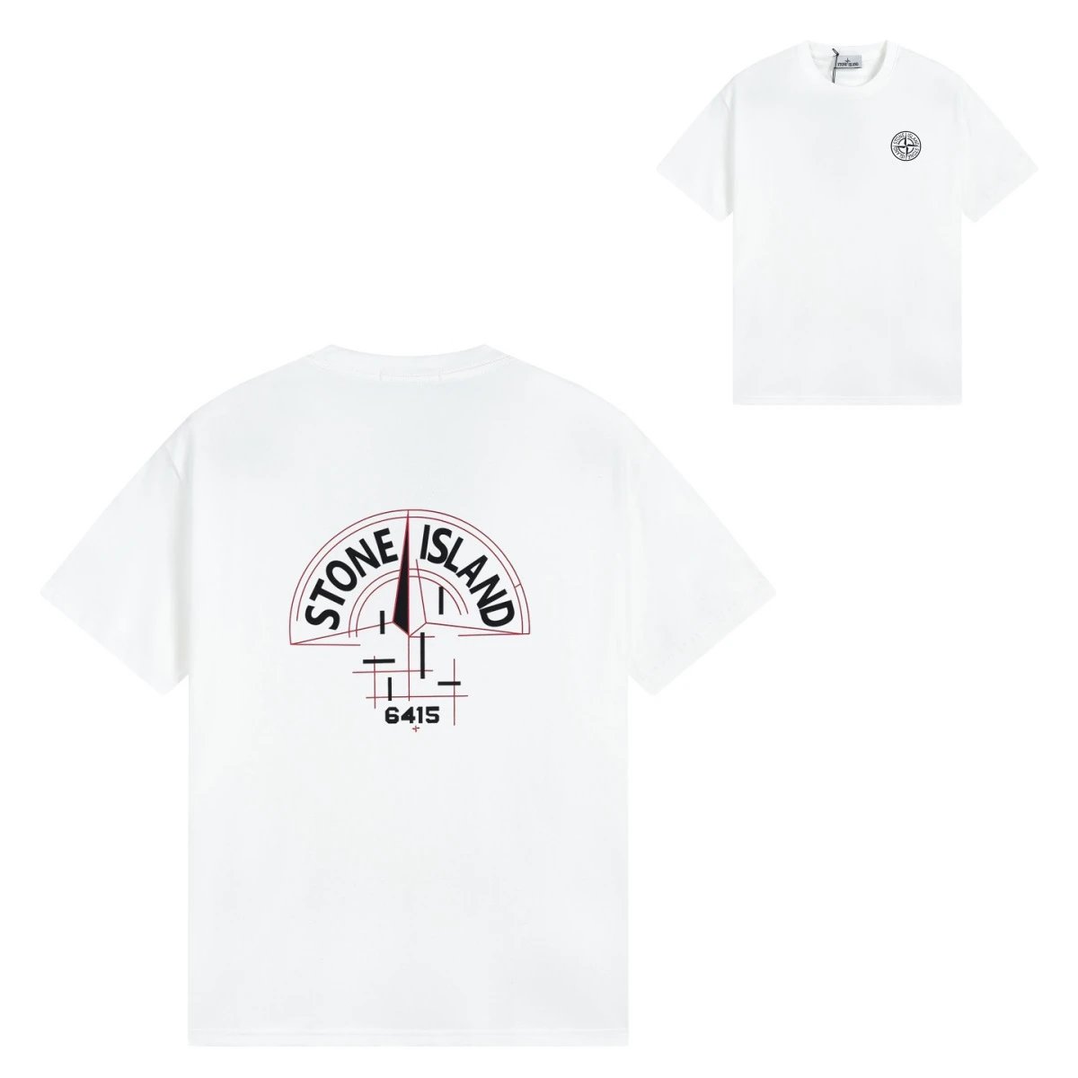 Stone Island Print T-Shirt Summer Cotton Oversized photo 5