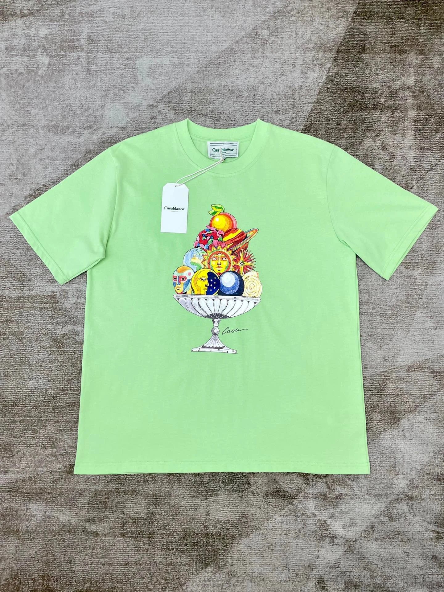 Casablanca Plaza Casa Graphic T-Shirt White - 64