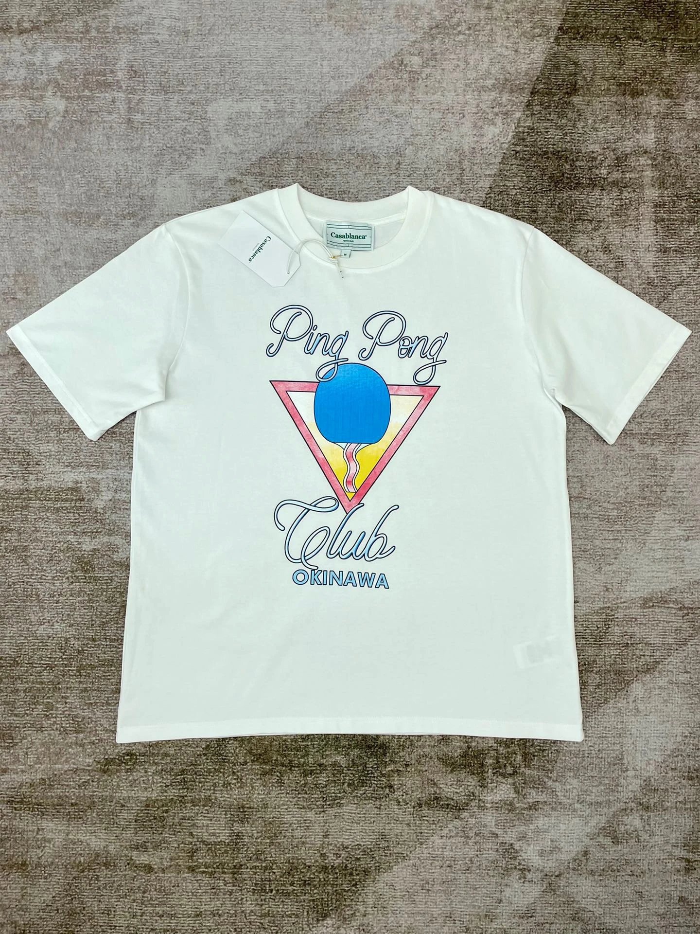 Casablanca Plaza Casa Graphic T-Shirt White - 74