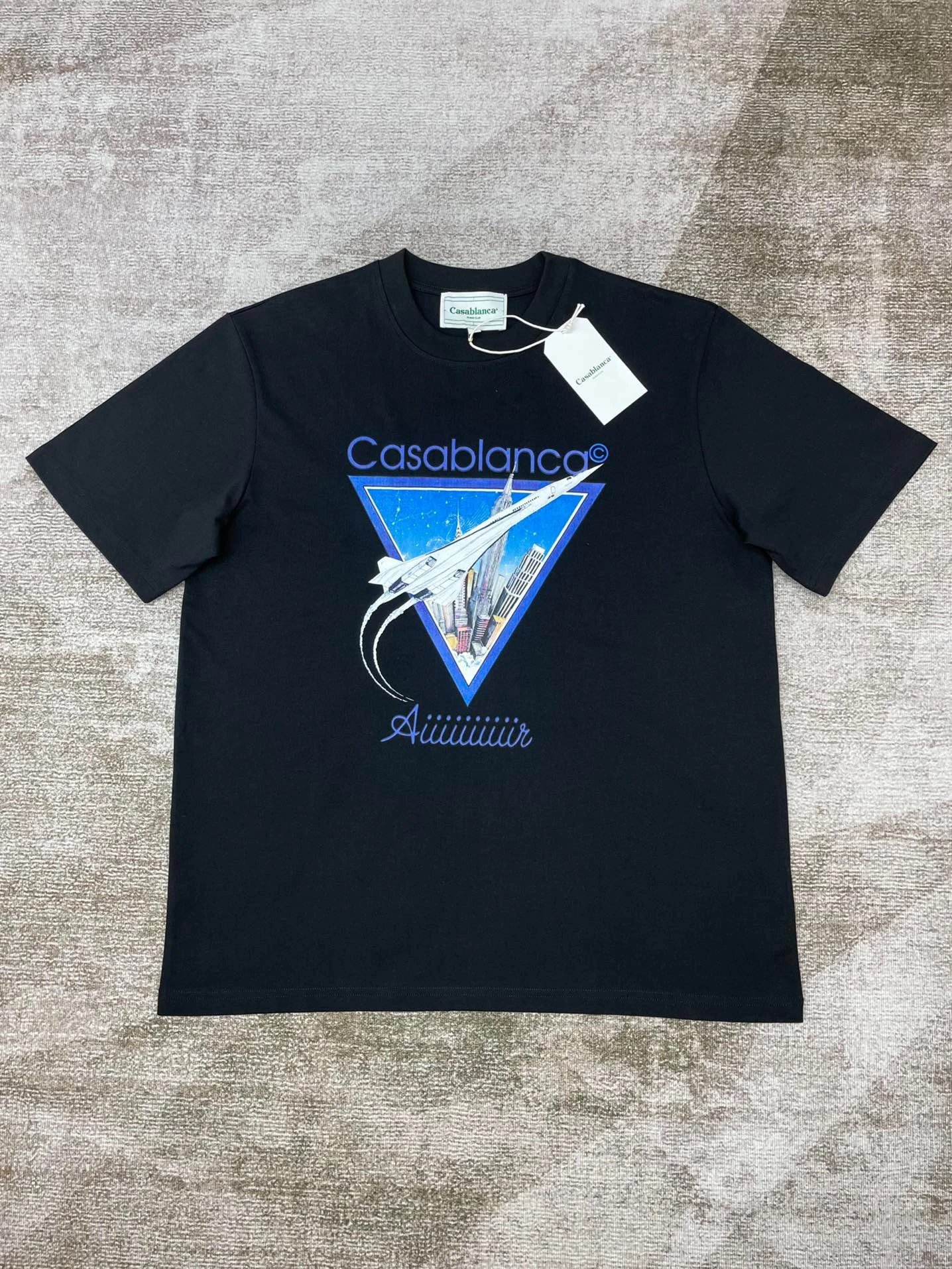 Casablanca Plaza Casa Graphic T-Shirt White - 77